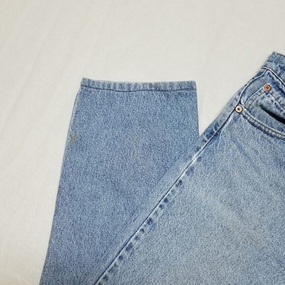 VINTAGE 1991 Levi's 550 Light Wash Distressed Trashed High Rise Grunge Jeans - Picture 9 of 16